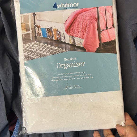 Whitmor Other - Whitmor Bedskirt Organizer in White